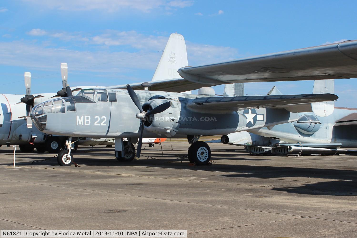 N61821, North American B-25J Mitchell C/N 44-29035, B-25J or in this case a PBJ at Naval Aviation Museum