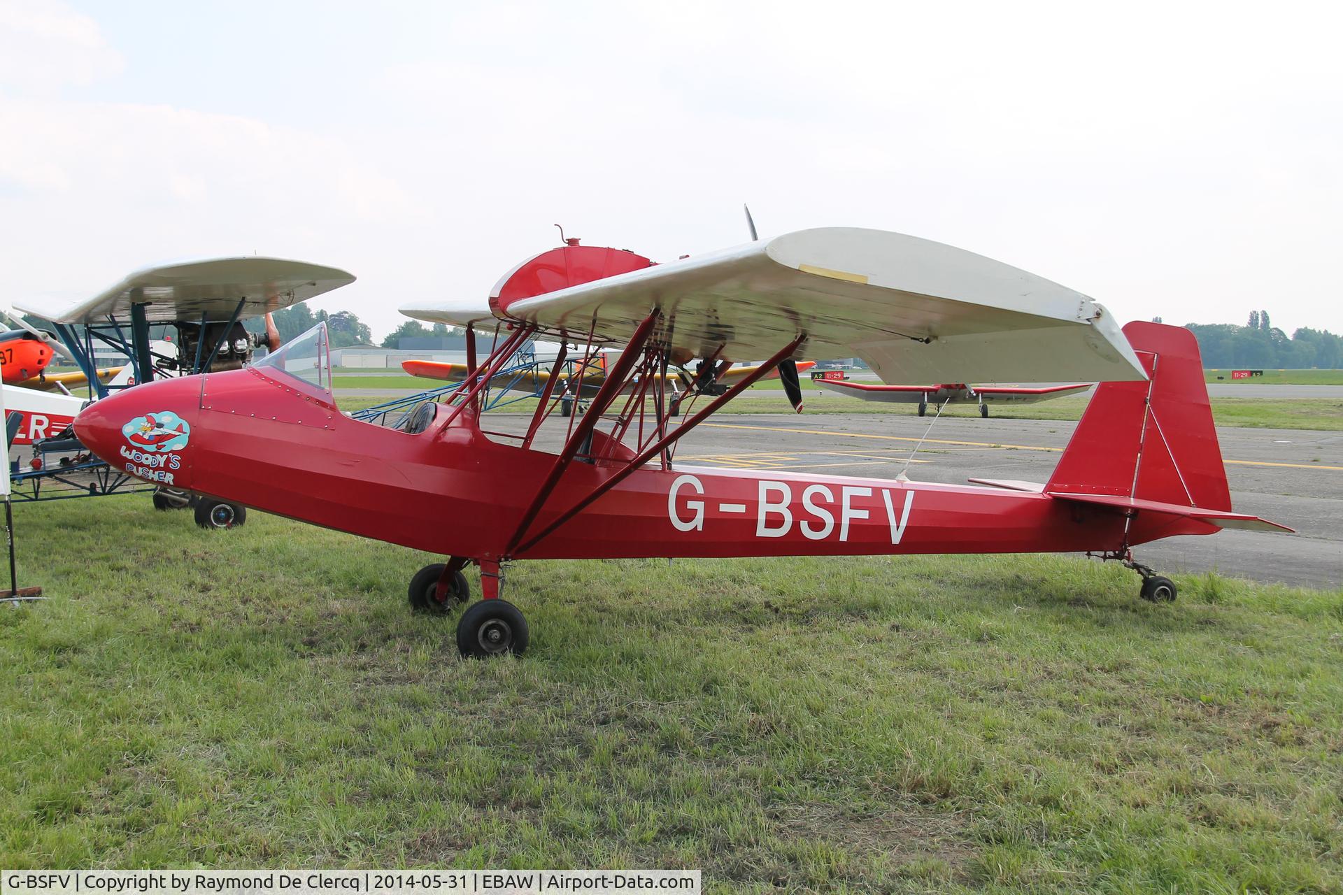G-BSFV, 1982 Aerosport Woody Pusher WAS-2 C/N 201, Stampe Fly Inn, Antwerp Airport.