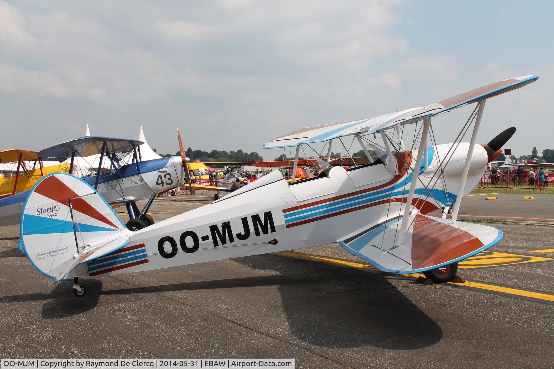 OO-MJM, 1946 Stampe-Vertongen SV-4C C/N 108, Stampe Fly Inn, Antwerp Airport.
