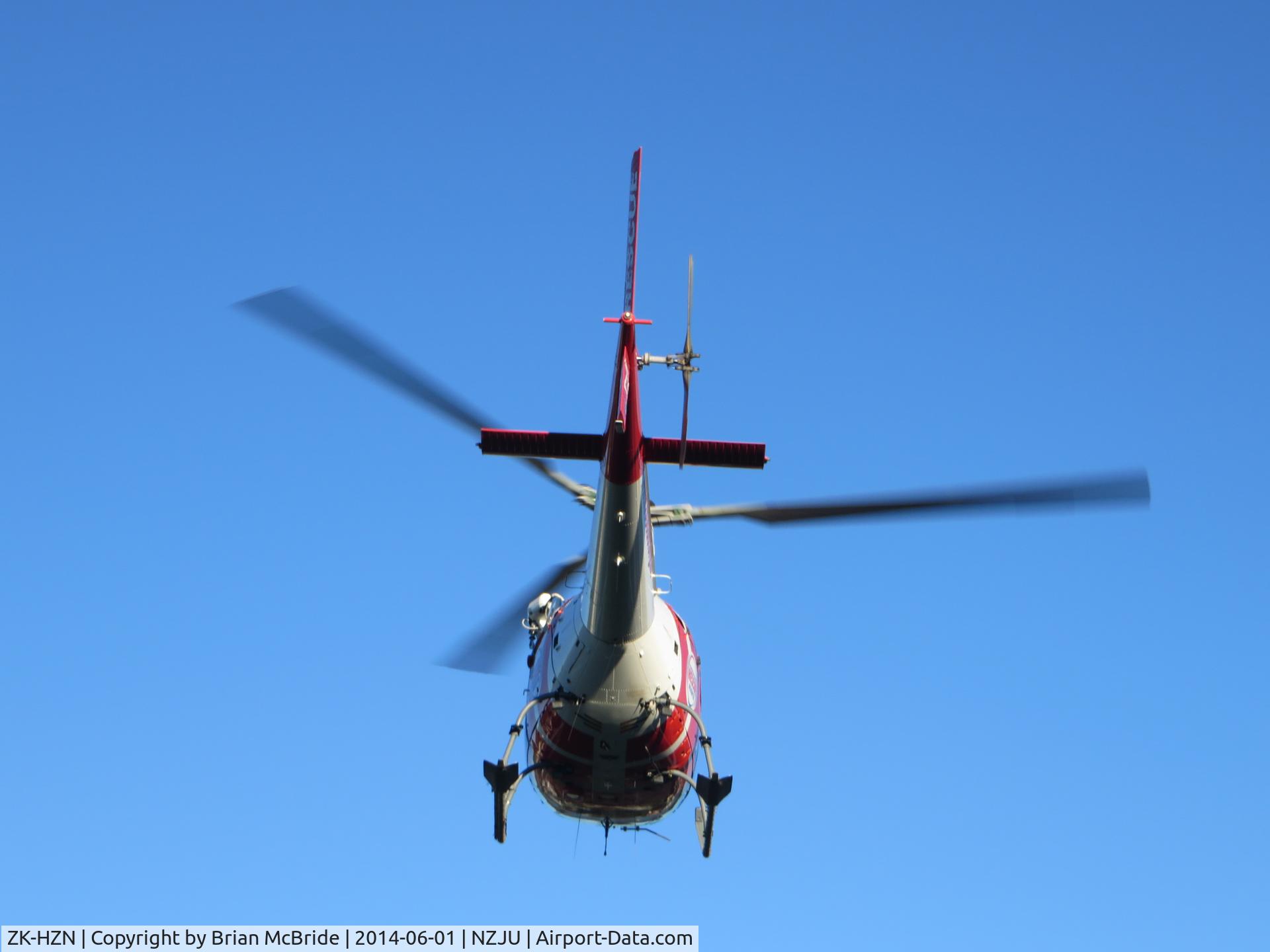 ZK-HZN, Aerospatiale AS-350BA Ecureuil C/N 1815, Palmerston North Rescue Helicopter. Aerospatiale AS 350BA. ZK-HZN cn 1815. Wanganui Hospital Heliport Airport (Wanganui NZ) NZJU. Image © Brian McBride. 01 June 2014