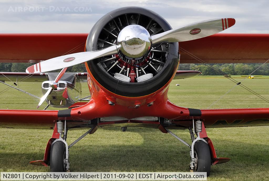 N2801, 1940 Beech F17D Staggerwing C/N 392, at hahnweide