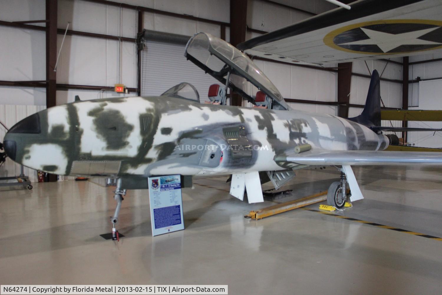 N64274, 1957 Lockheed T-33A Shooting Star C/N 57-0569 (580-1219), T-33 under restoration at Valiant Air Command