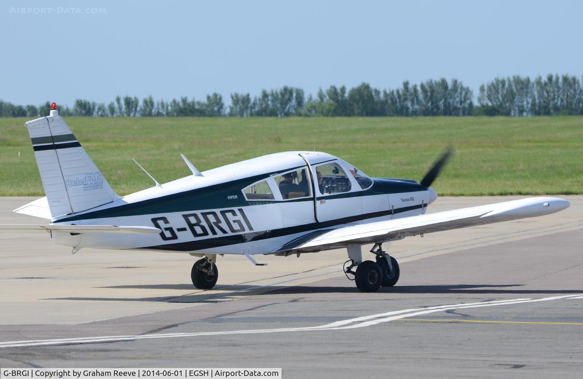 G-BRGI, 1969 Piper PA-28-180 Cherokee C/N 28-5827, About to depart.