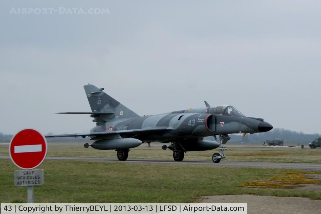 43, Dassault Super Etendard C/N 43, Testing the new cable stop at BA102.
