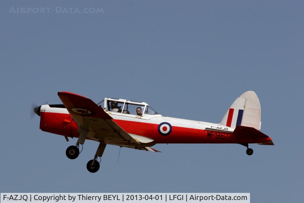F-AZJQ, De Havilland DHC-1 Chipmunk T.10 C/N C1/0829, Return after visting Dijon.