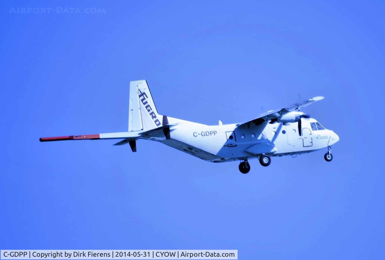 C-GDPP, 1982 CASA C-212-250 Aviocar C/N CC50-3-265, Leaving from rwy 07R.