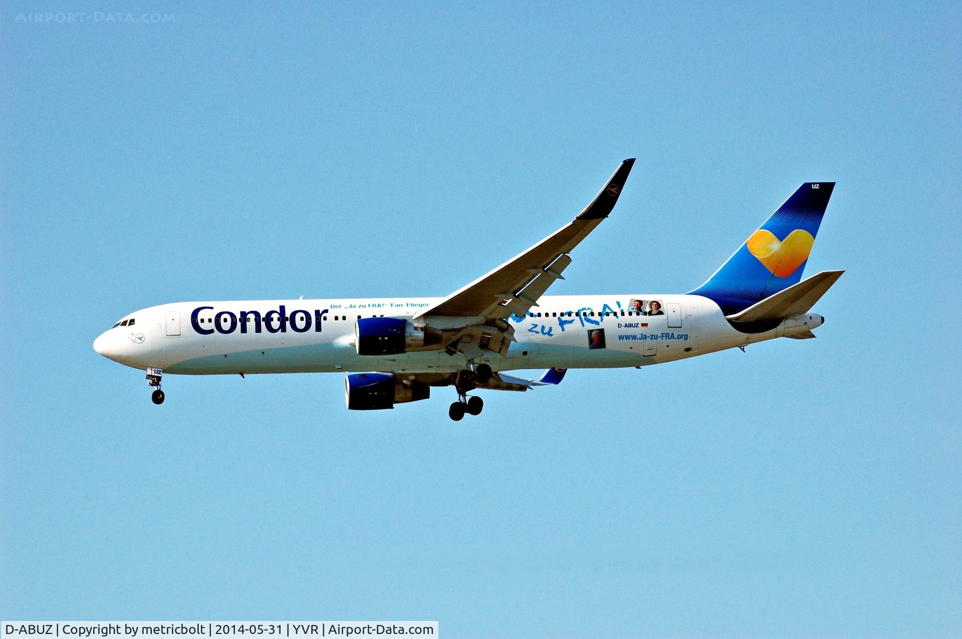 D-ABUZ, 1991 Boeing 767-330/ER C/N 25209, Now with the 