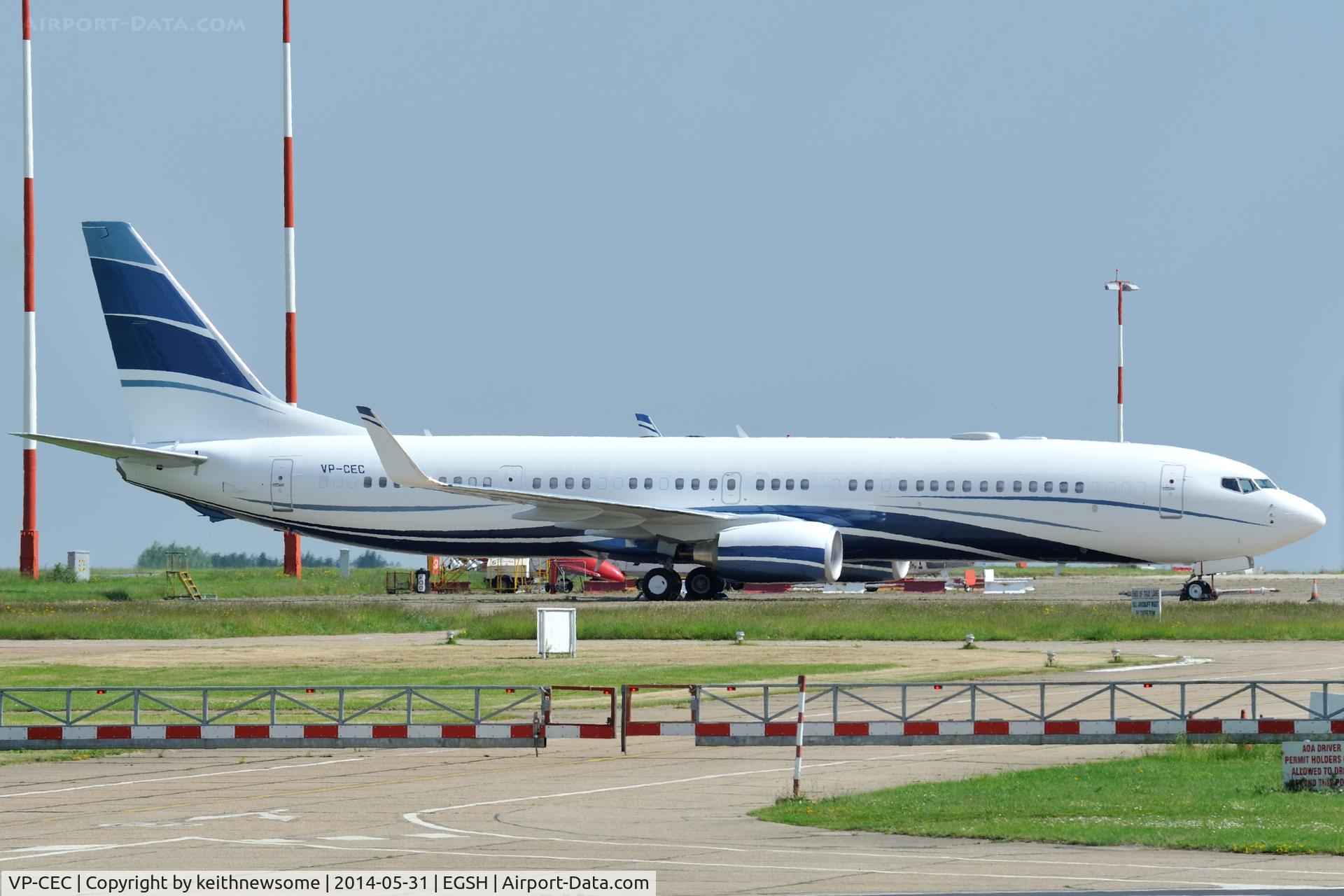 VP-CEC, 1999 Boeing 737-7AW BBJ C/N 30031, Now Boeing 737-9HWER