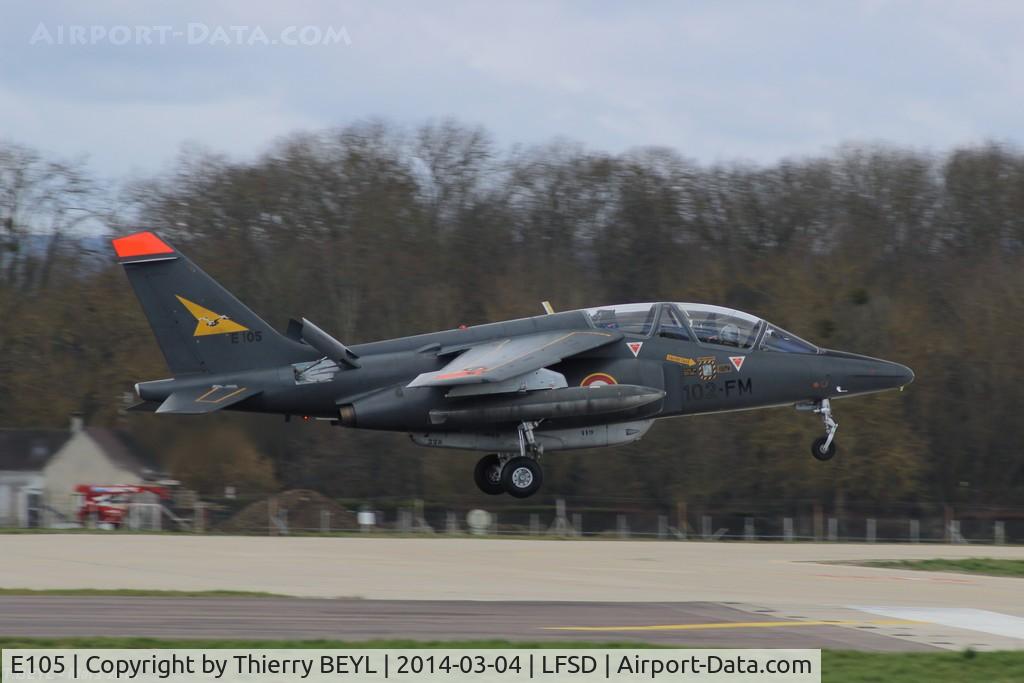E105, Dassault-Dornier Alpha Jet E C/N E105, Landing