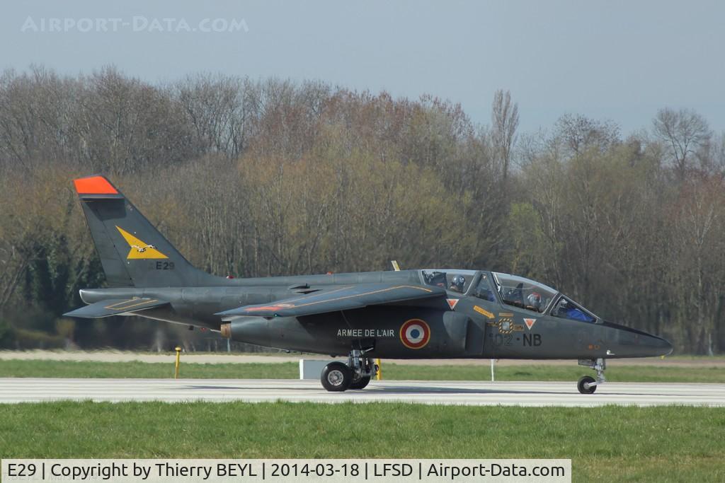 E29, Dassault-Dornier Alpha Jet E C/N E29, Before take-off