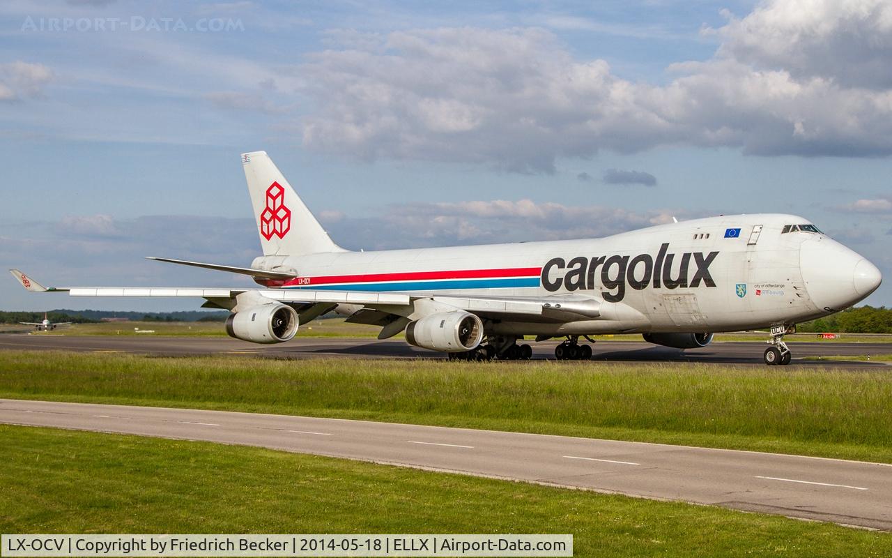 LX-OCV, 1999 Boeing 747-4R7F/SCD C/N 29731, taxying to the active, RW06