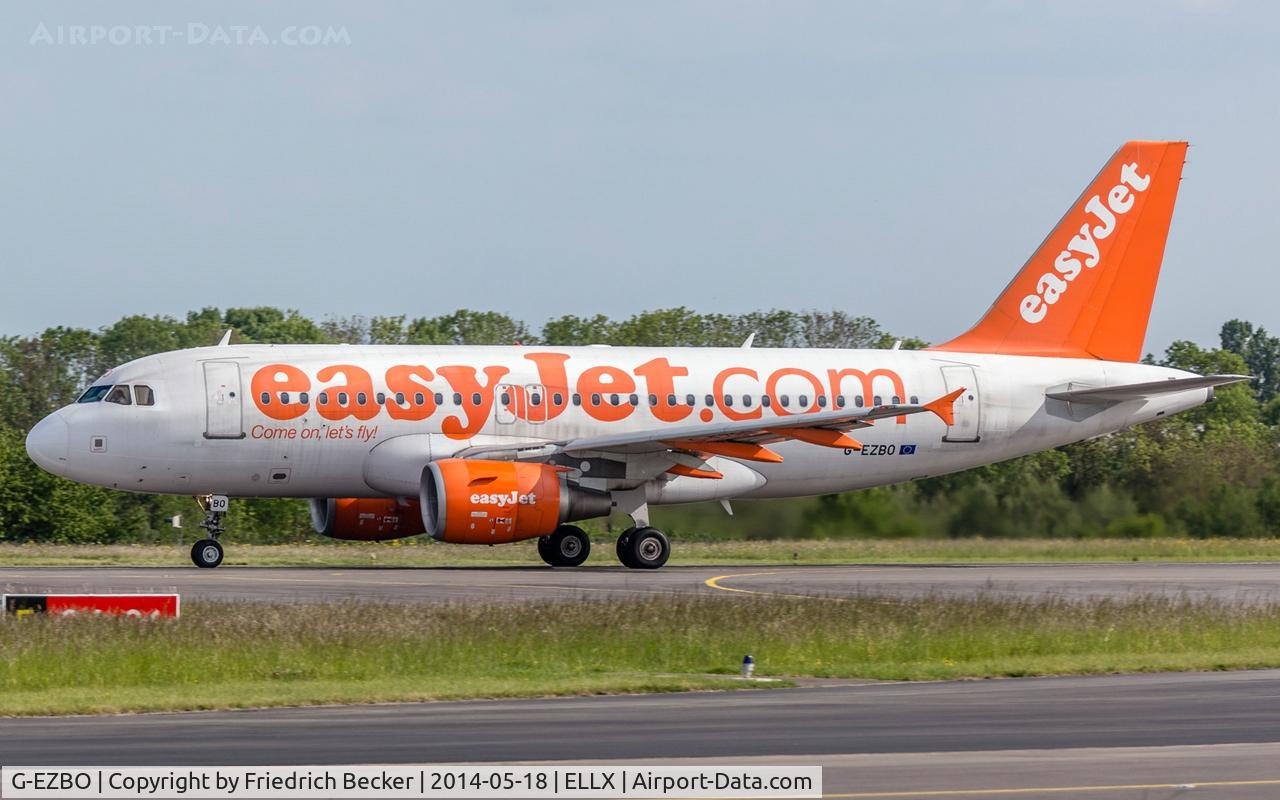 G-EZBO, 2007 Airbus A319-111 C/N 3082, decelerating after touchdown
