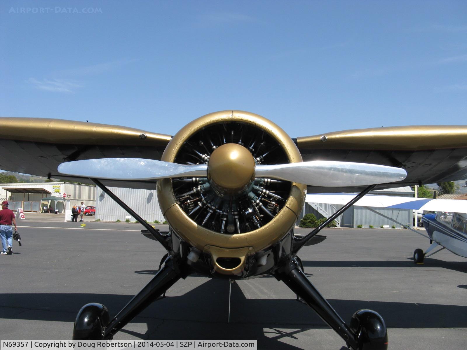 N69357, 1944 Stinson V77 Reliant C/N 77-448, 1944 Stinson V-77 by Vultee Aircraft, Lycoming R-680-13 per engine data plate, 9 cylinder 300 Hp, chrome prop