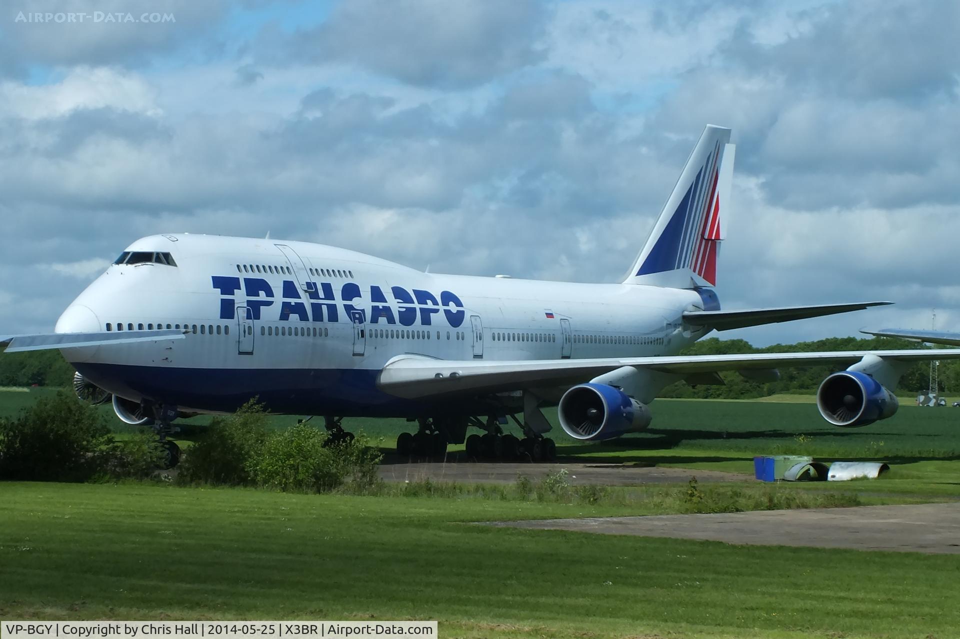 VP-BGY, 1987 Boeing 747-346 C/N 23640, stored at Bruntingthorpe