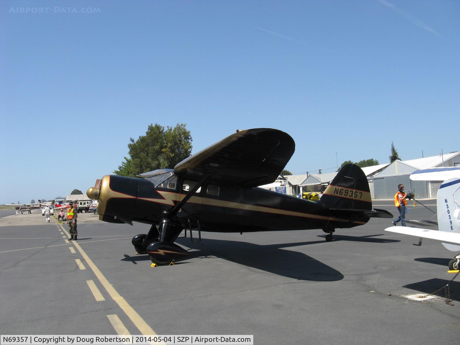 N69357, 1944 Stinson V77 Reliant C/N 77-448, 1944 Stinson V-77 by Vultee Aircraft, Lycoming R-680-13 9 cylinder radial 300 Hp, Colorado visitor. Please see/read my Stinson Reliant article including the V-77 model history on this site.