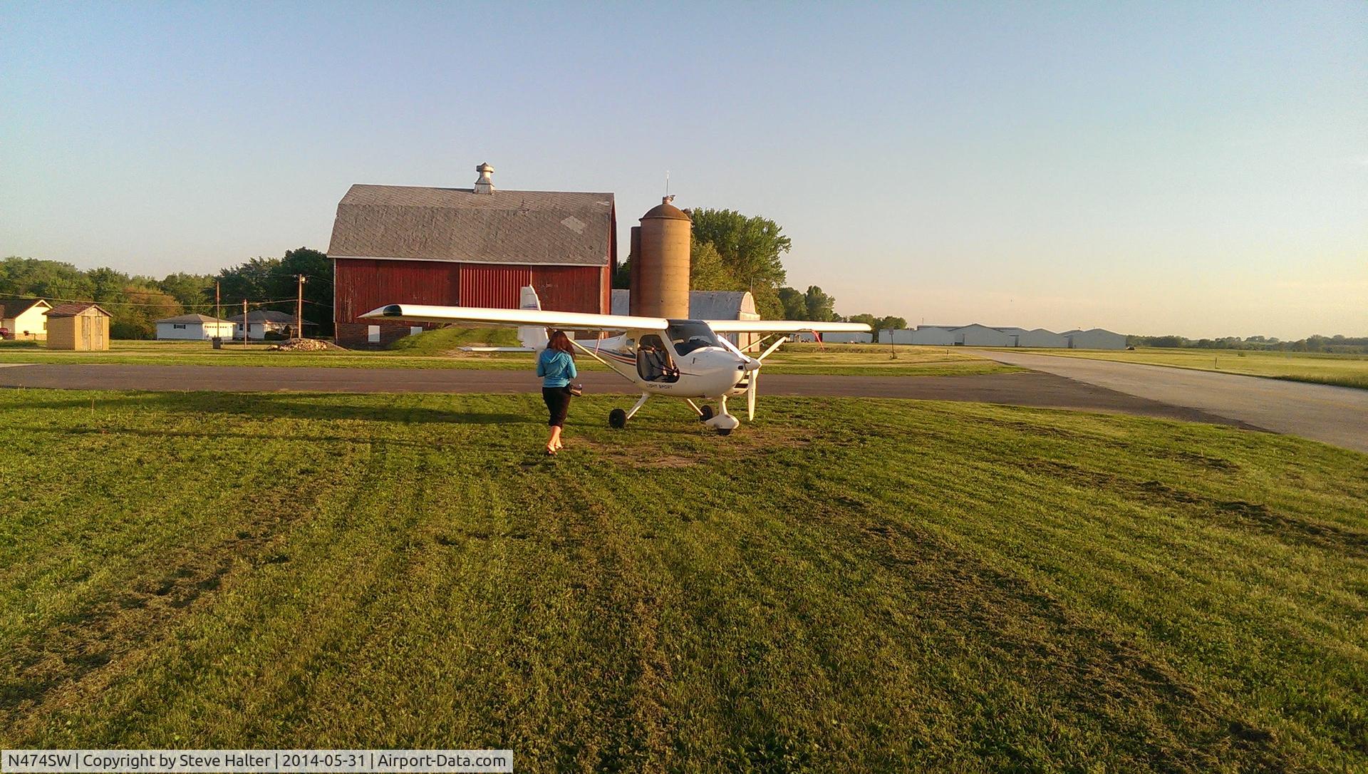 N474SW, 2007 Remos G-3/600 Mirage C/N 205, 61C landing