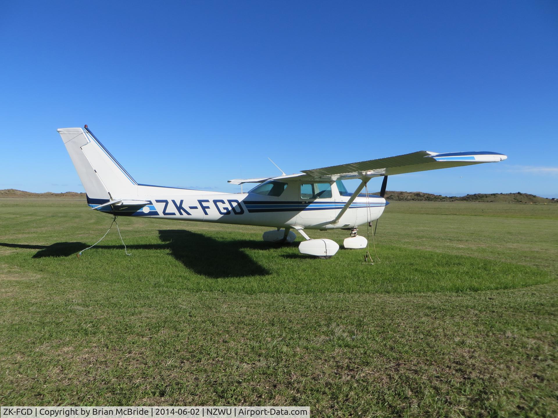 ZK-FGD, Cessna 152 C/N 15283735, Cessna 152. ZK-FGD cn 15283735. Wanganui (WAG NZWU). Image © Brian McBride. 02 June 2014