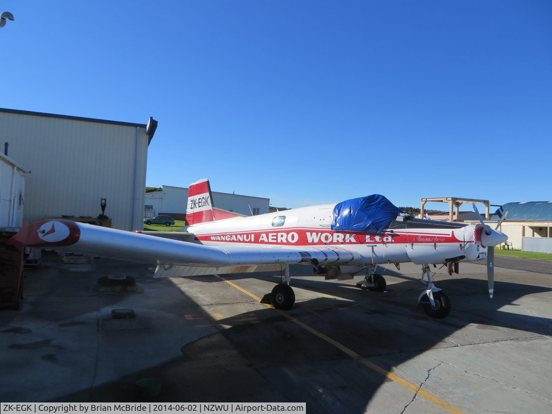 ZK-EGK, NZ Aerospace FU24-950 C/N 233, Aerowork. NZ Aerospace FU24-950. ZK-EGK cn 233. Wanganui (WAG NZWU). Image © Brian McBride. 02 June 2014