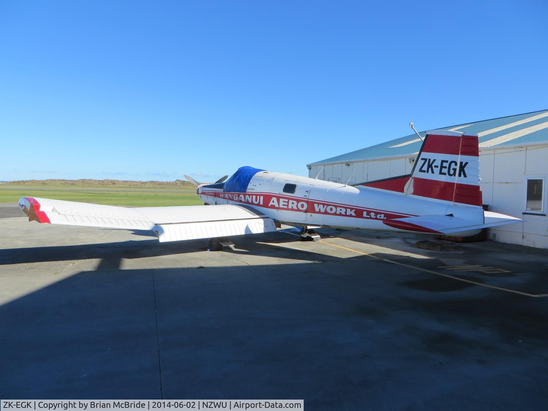 ZK-EGK, NZ Aerospace FU24-950 C/N 233, Aerowork. NZ Aerospace FU24-950. ZK-EGK cn 233. Wanganui (WAG NZWU). Image © Brian McBride. 02 June 2014