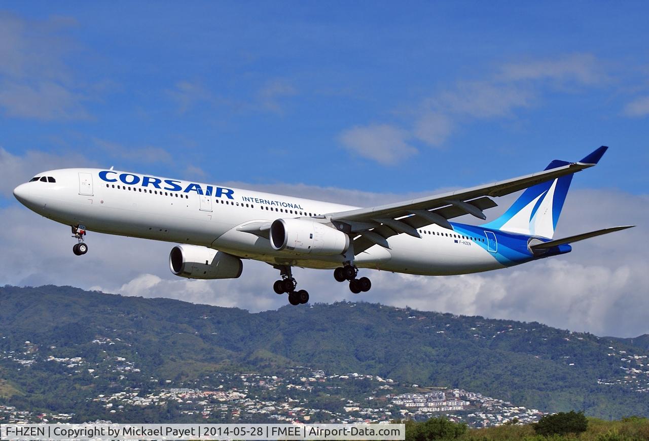F-HZEN, 2012 Airbus A330-343X C/N 1376, Landing rwy 14