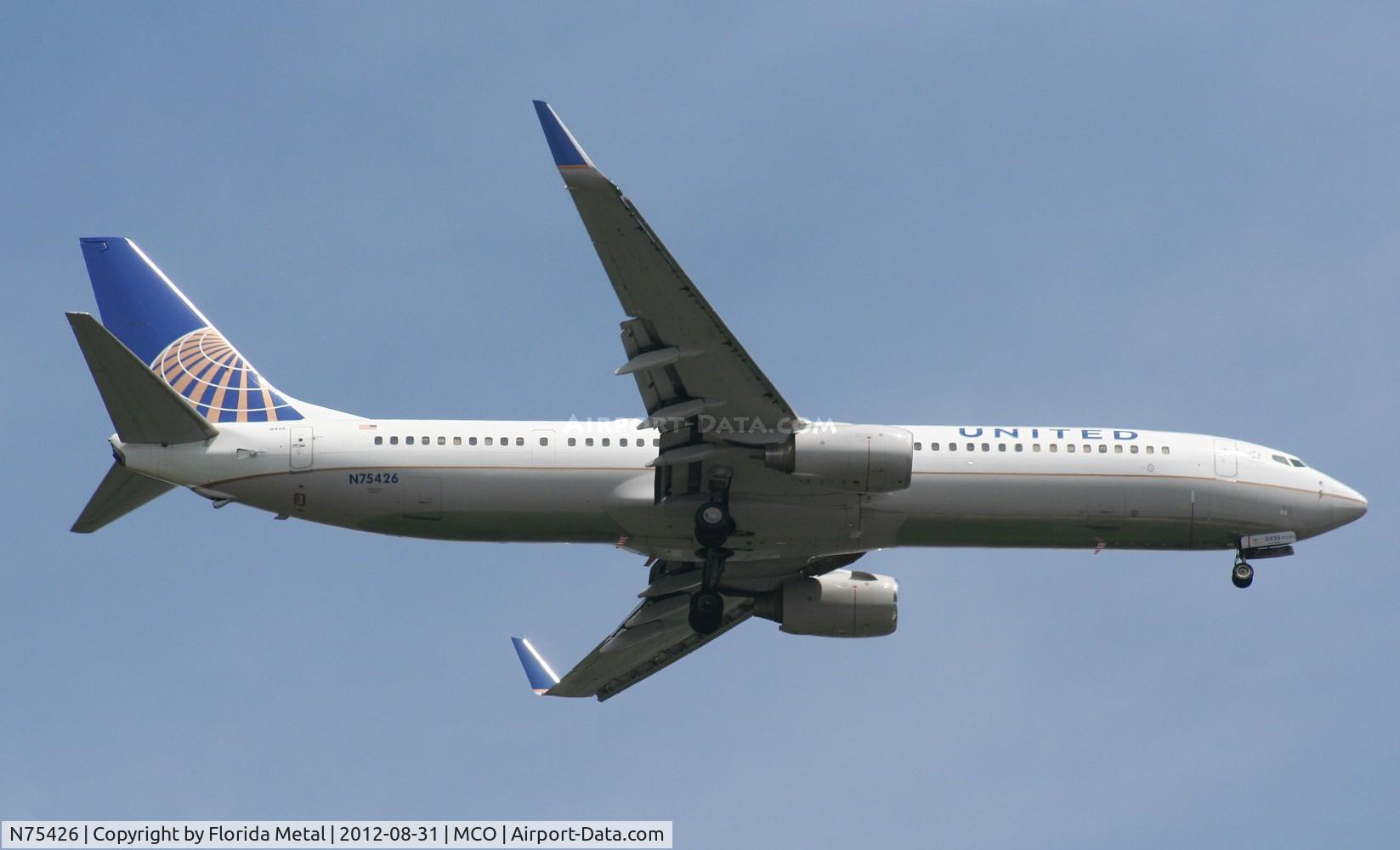N75426, 2008 Boeing 737-924/ER C/N 31622, United 737-900