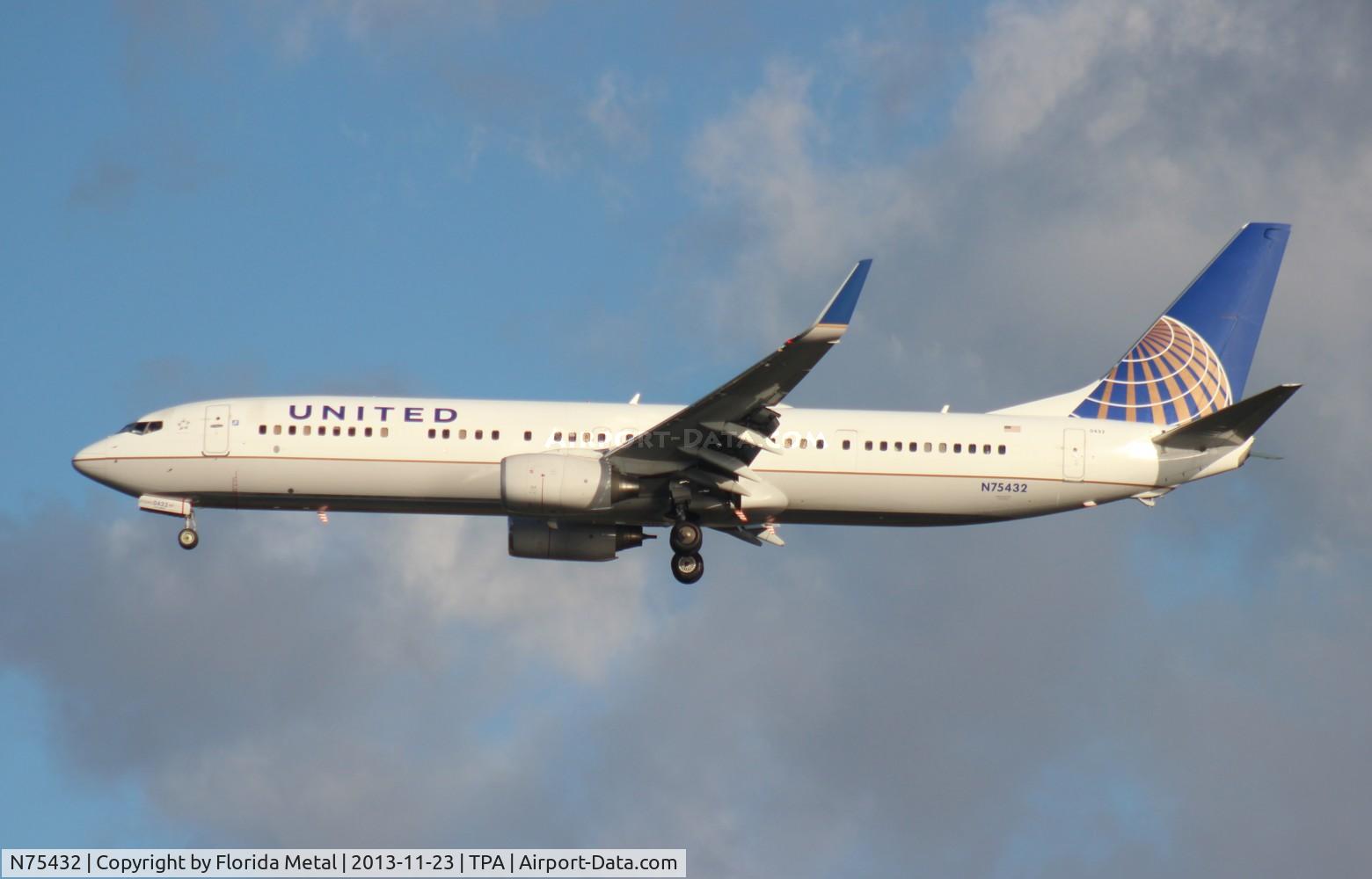 N75432, 2009 Boeing 737-924/ER C/N 32835, United 737-900