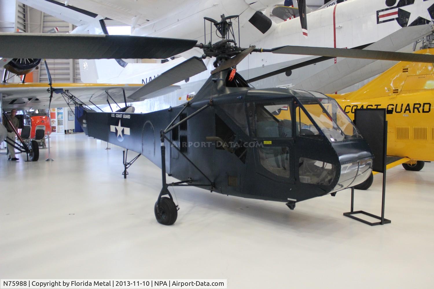 N75988, 1944 Sikorsky HNS-1 Hoverfly C/N 104, HNS-1 Hoverfly at Naval Aviation Museum