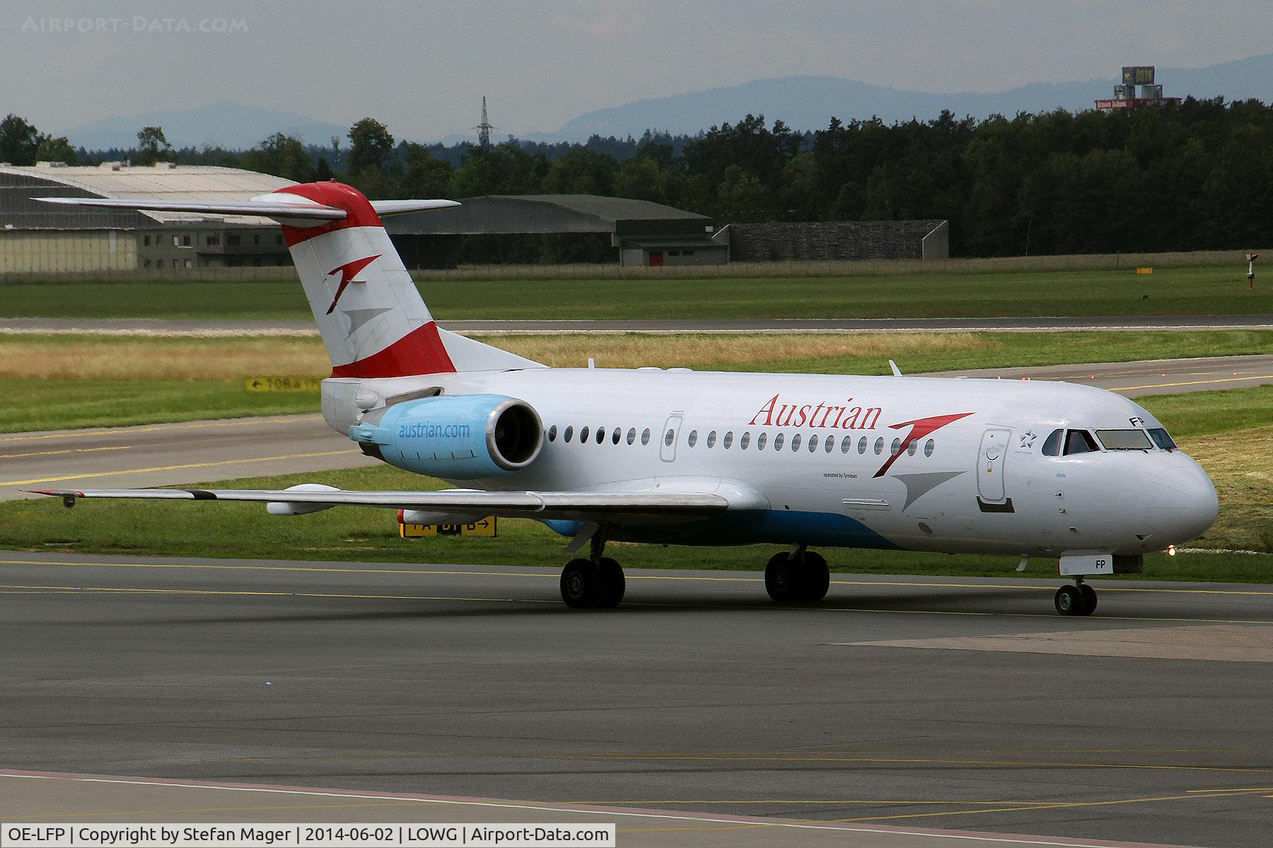 OE-LFP, Fokker 70 (F-28-0070) C/N 11560, Austrian Fokker 70 @GRZ