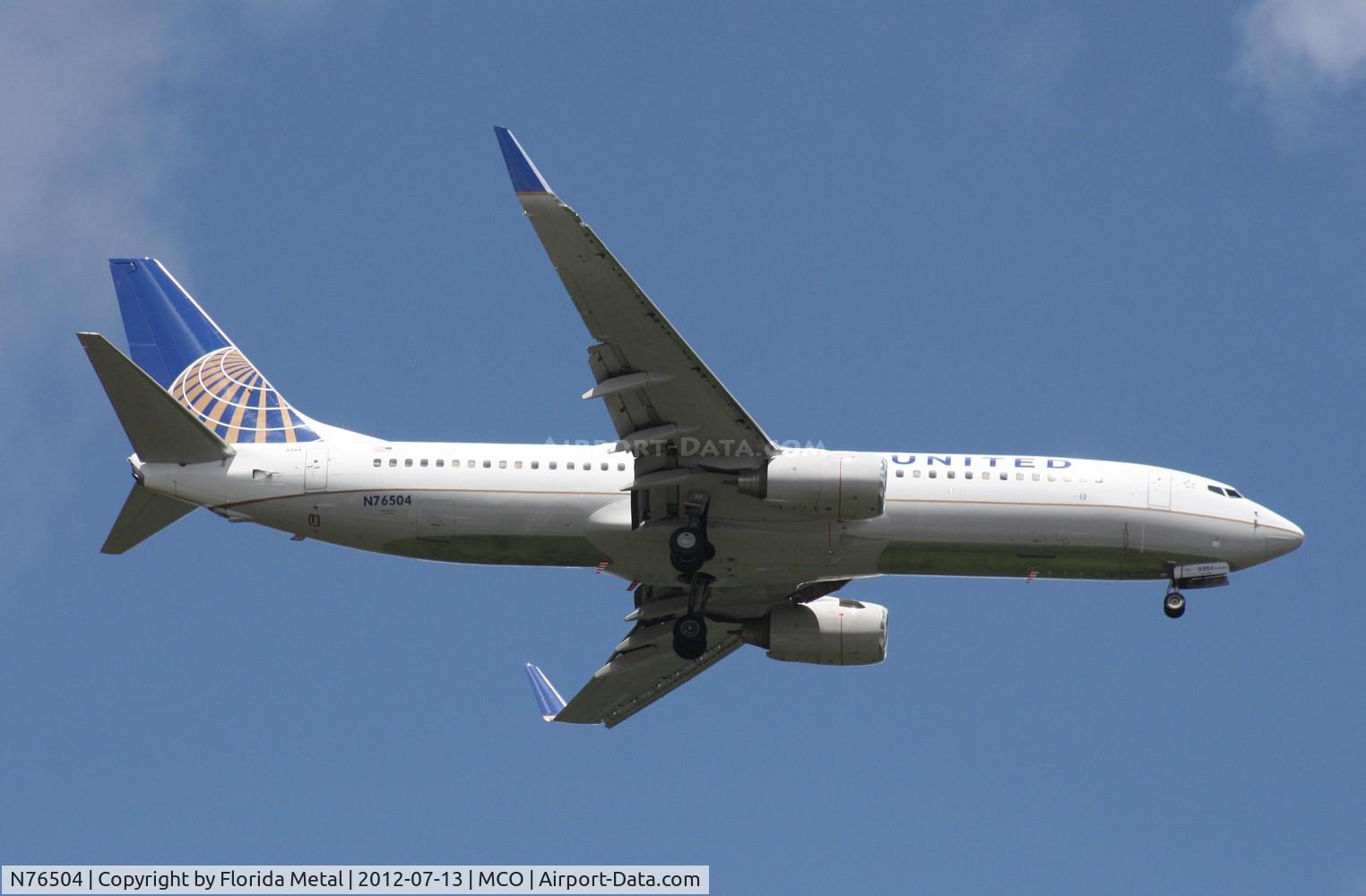 N76504, 2006 Boeing 737-824 C/N 31604, United 737-800