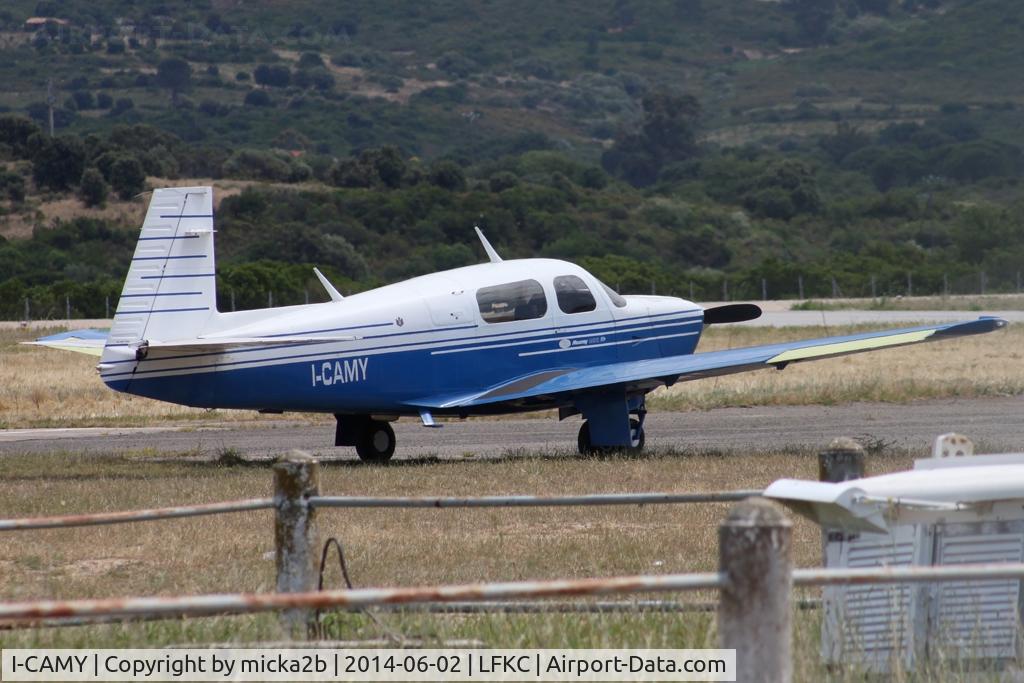 I-CAMY, 1990 Mooney M20J 201 C/N 24-3205, Parked