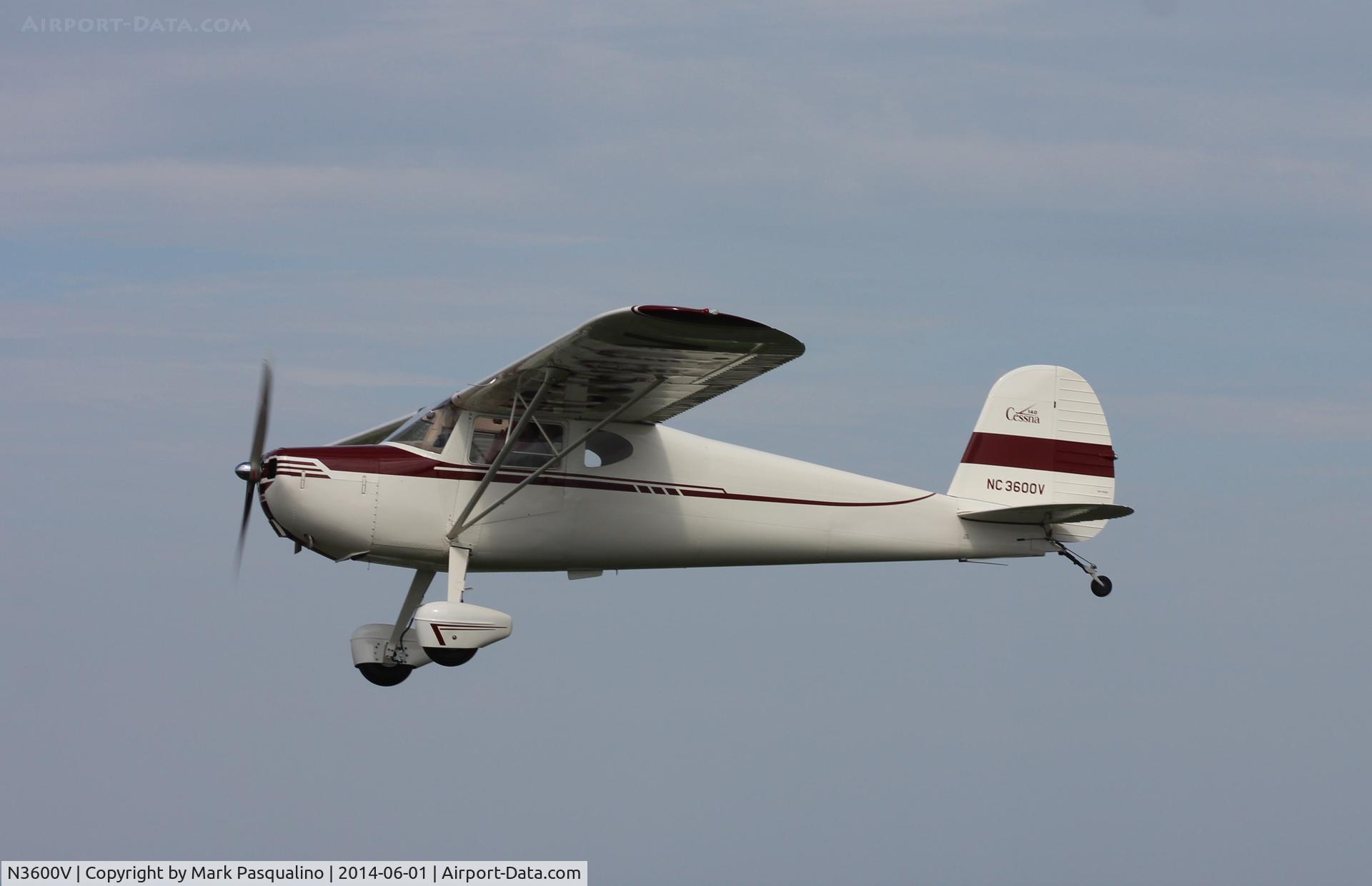 N3600V, 1948 Cessna 140 C/N 14868, Cessna 140