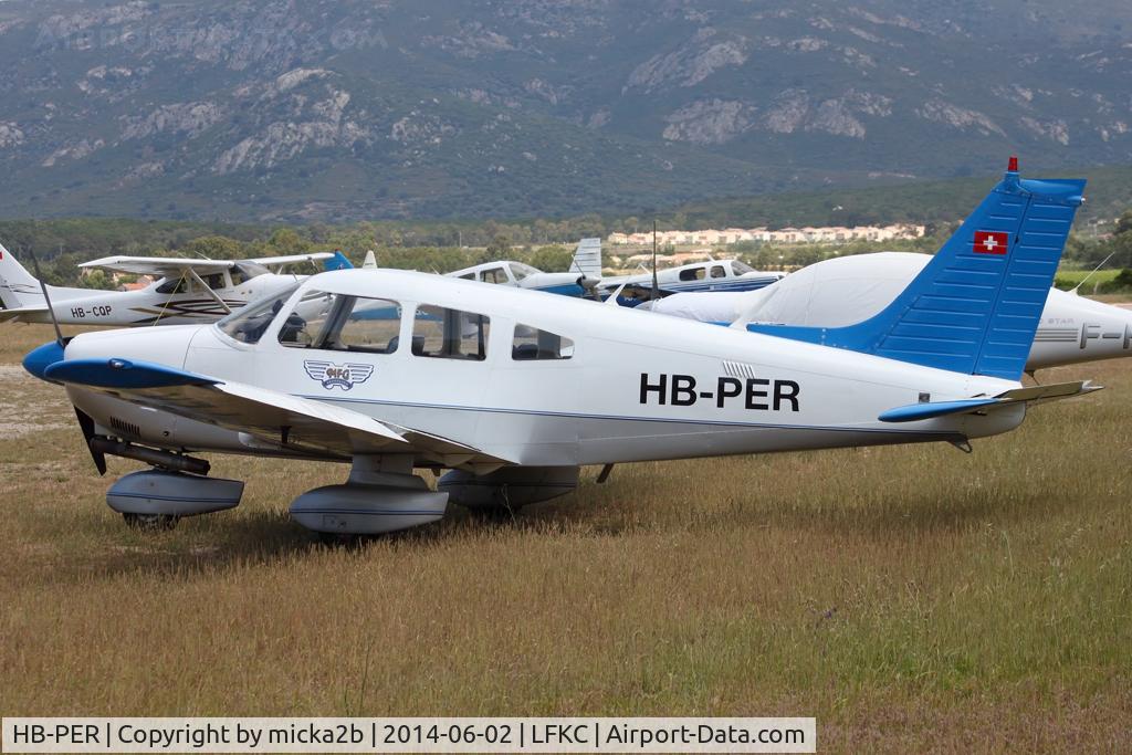 HB-PER, 1980 Piper PA-28-181 Archer II C/N 28-8090221, Parked