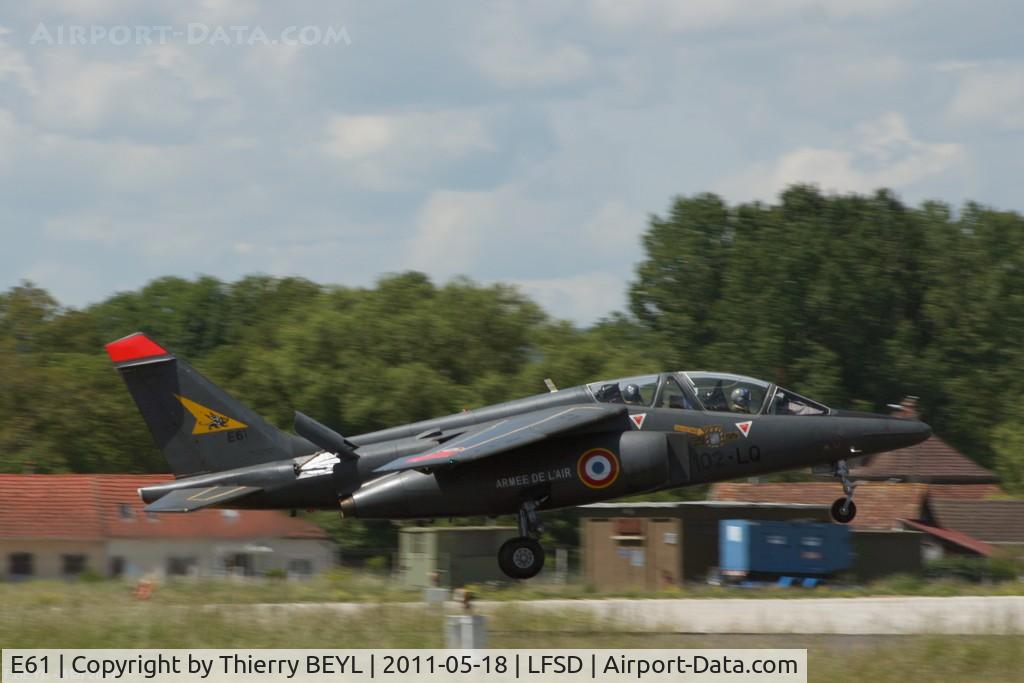 E61, Dassault-Dornier Alpha Jet E C/N E61, Landing