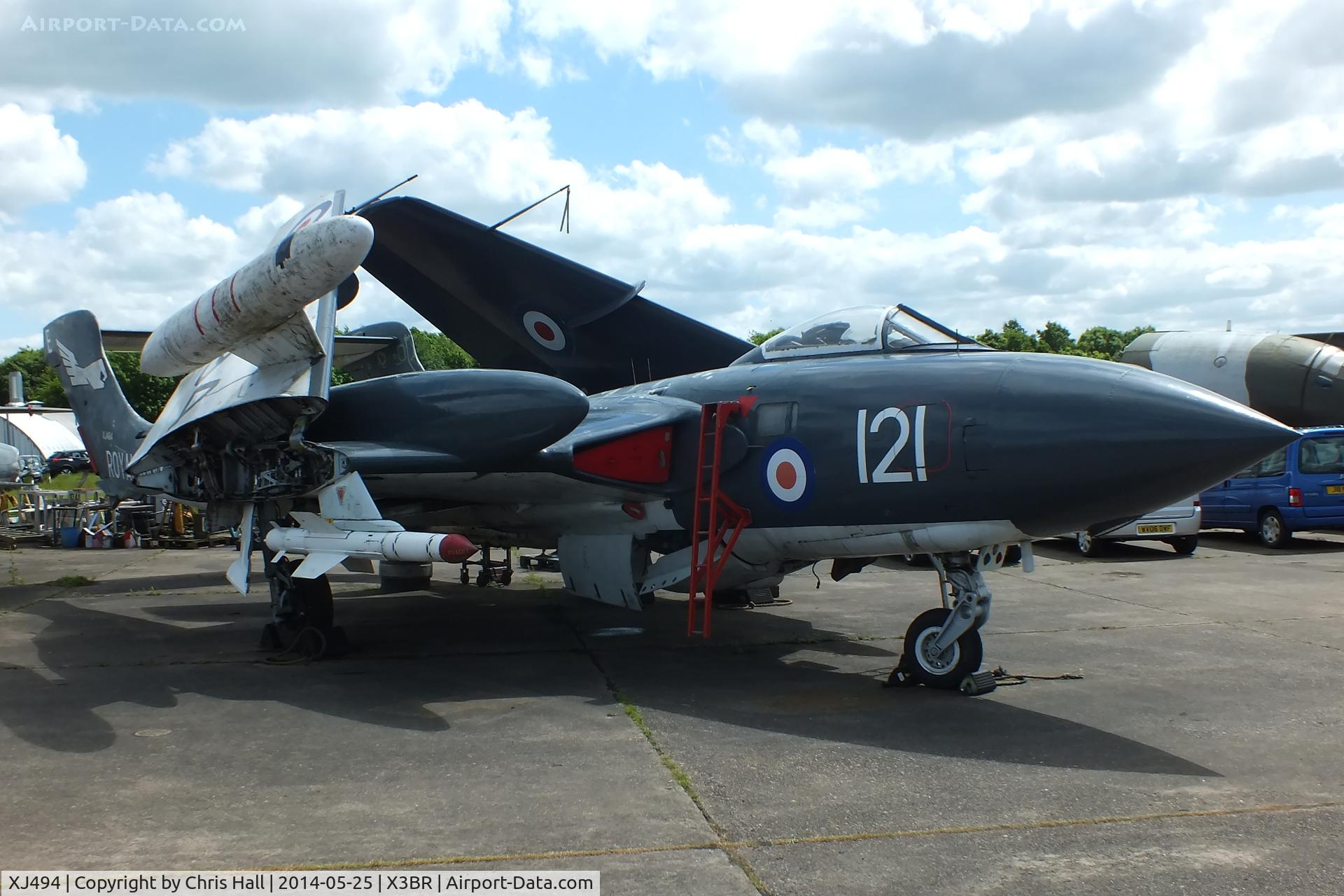 XJ494, 1959 De Havilland DH-110 Sea Vixen FAW.2 C/N 10021, at the Cold War Jets Open Day 2014