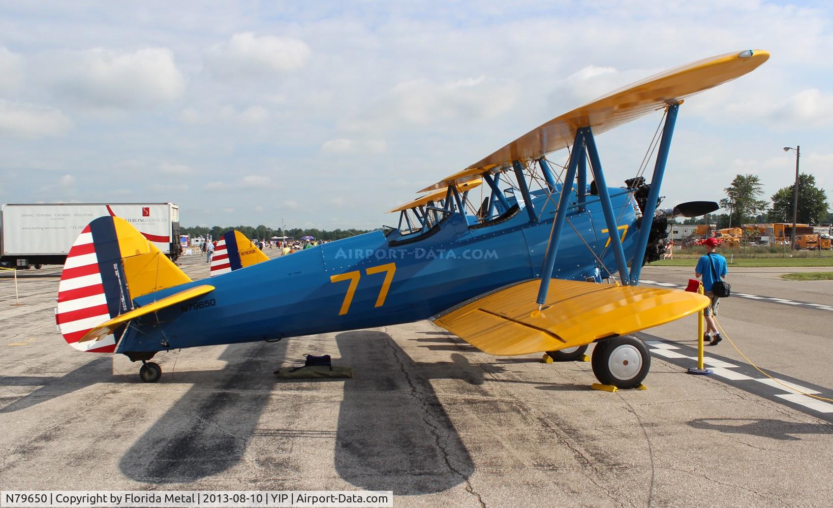 N79650, 1944 Boeing E75N1 C/N 75-5770, Stearman PT-17 at Thunder Over Michigan