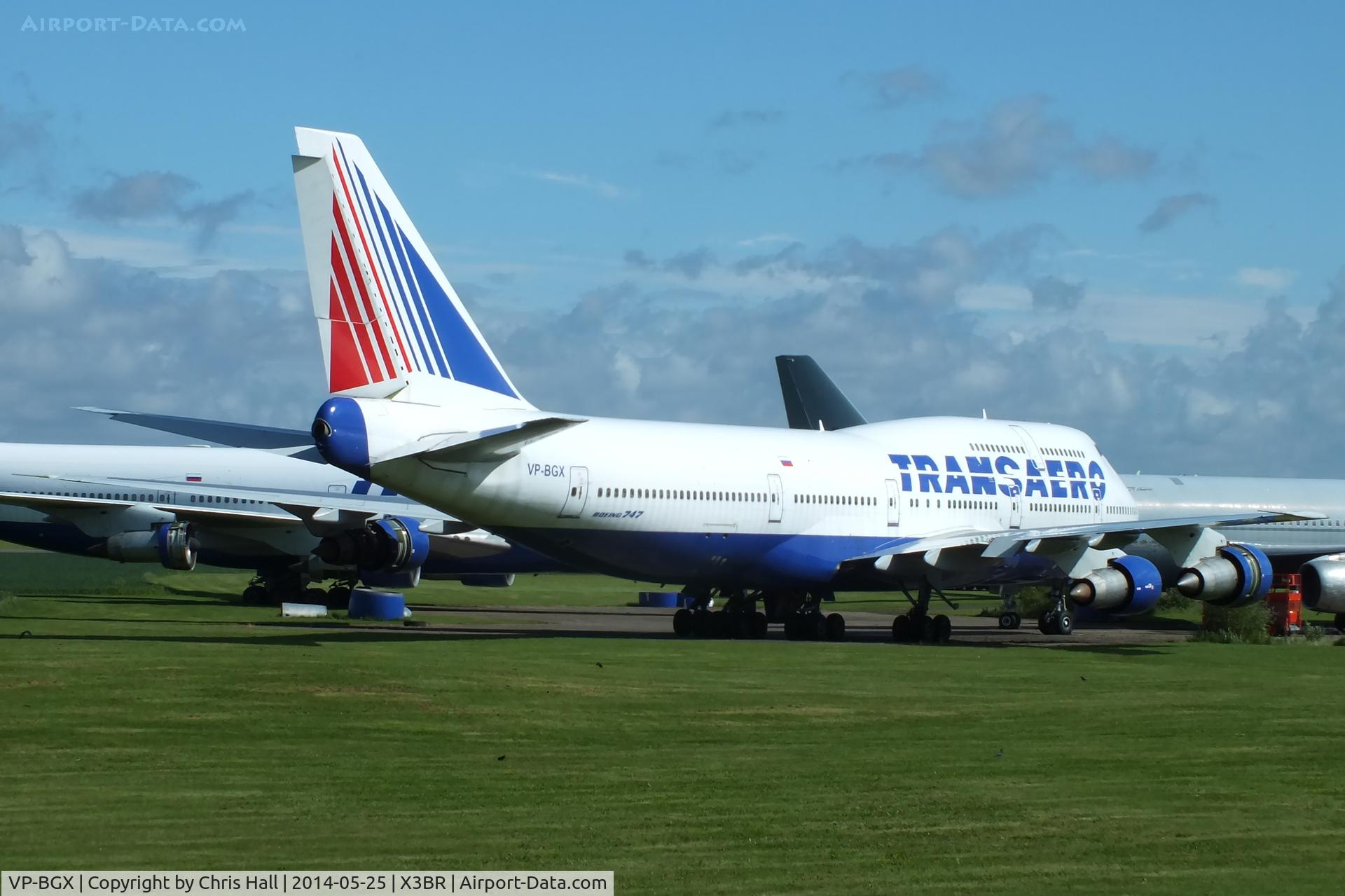 VP-BGX, 1988 Boeing 747-346 C/N 24156, stored at Bruntingthorpe