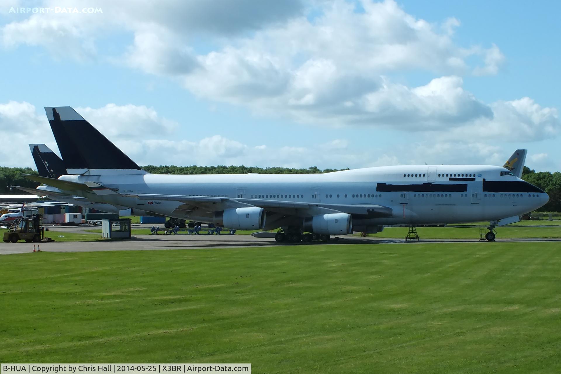 B-HUA, 1992 Boeing 747-467 C/N 25872, stored at Bruntingthorpe
