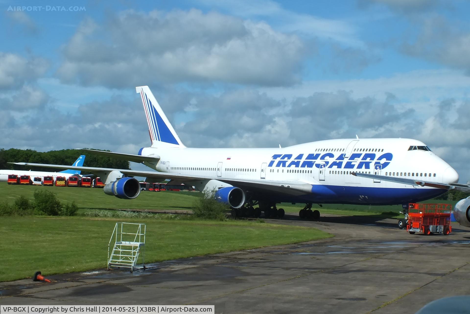 VP-BGX, 1988 Boeing 747-346 C/N 24156, stored at Bruntingthorpe