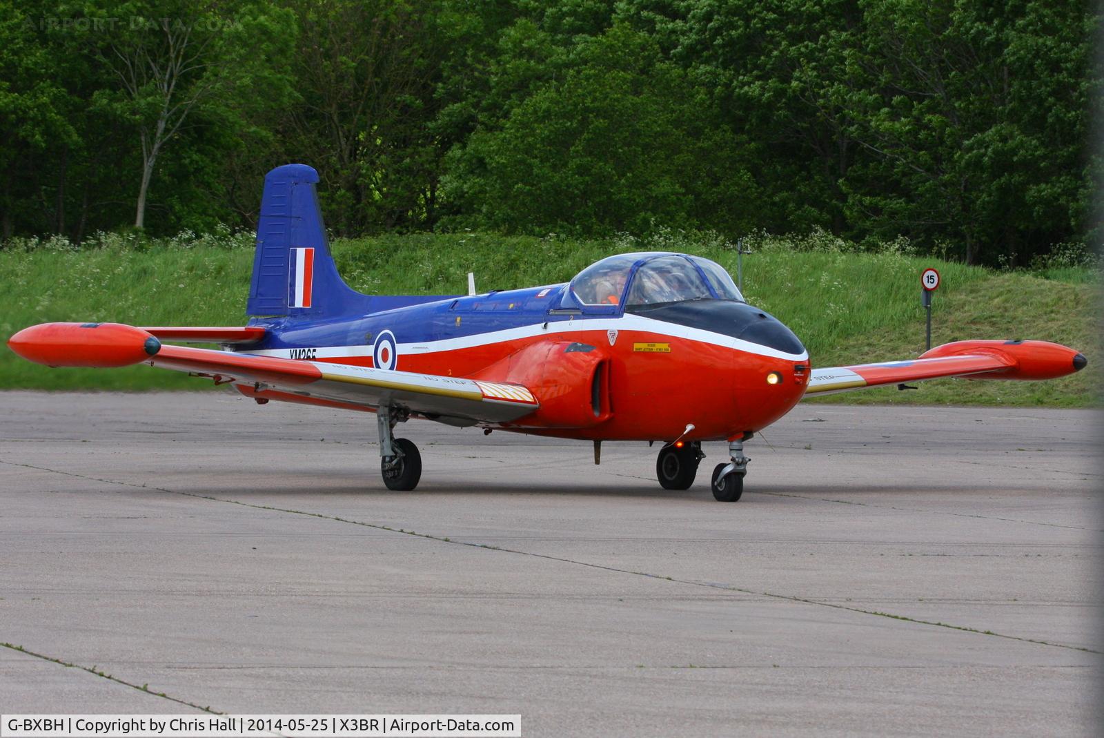 G-BXBH, 1960 Hunting P-84 Jet Provost T.3A C/N PAC/W/9241, at the Cold War Jets Open Day 2014