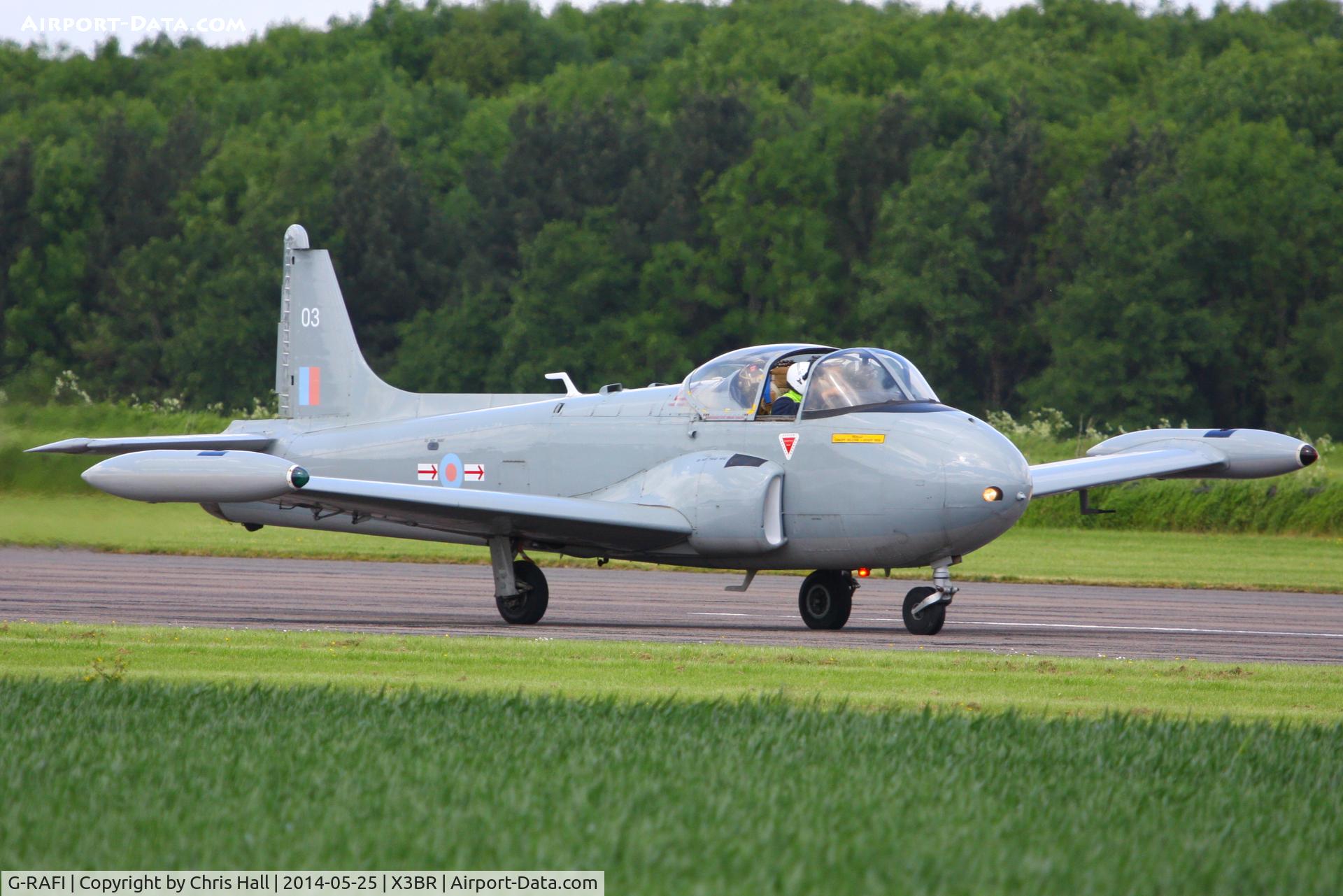 G-RAFI, 1962 BAC 84 Jet Provost T.4 C/N PAC/W/17641, at the Cold War Jets Open Day 2014