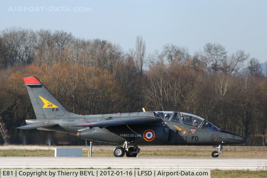 E81, Dassault-Dornier Alpha Jet E C/N E81, Before take-off