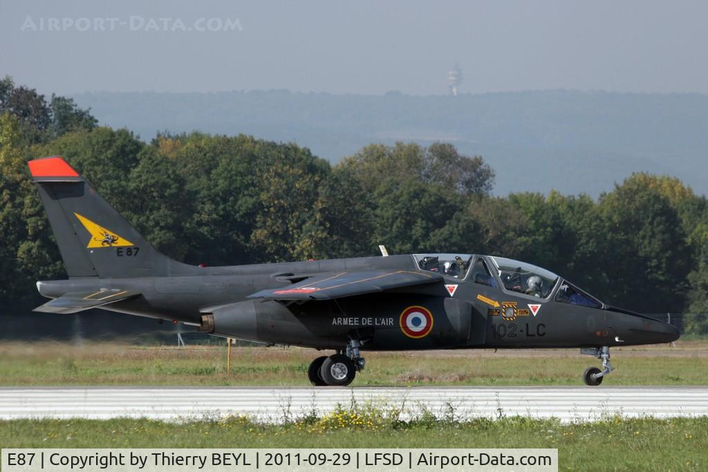 E87, Dassault-Dornier Alpha Jet E C/N E87, Note the color of the two canopies