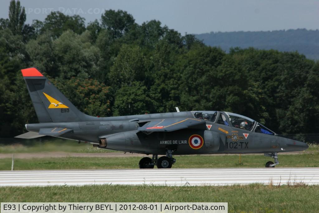 E93, Dassault-Dornier Alpha Jet E C/N E93, 102-TX, before take-off