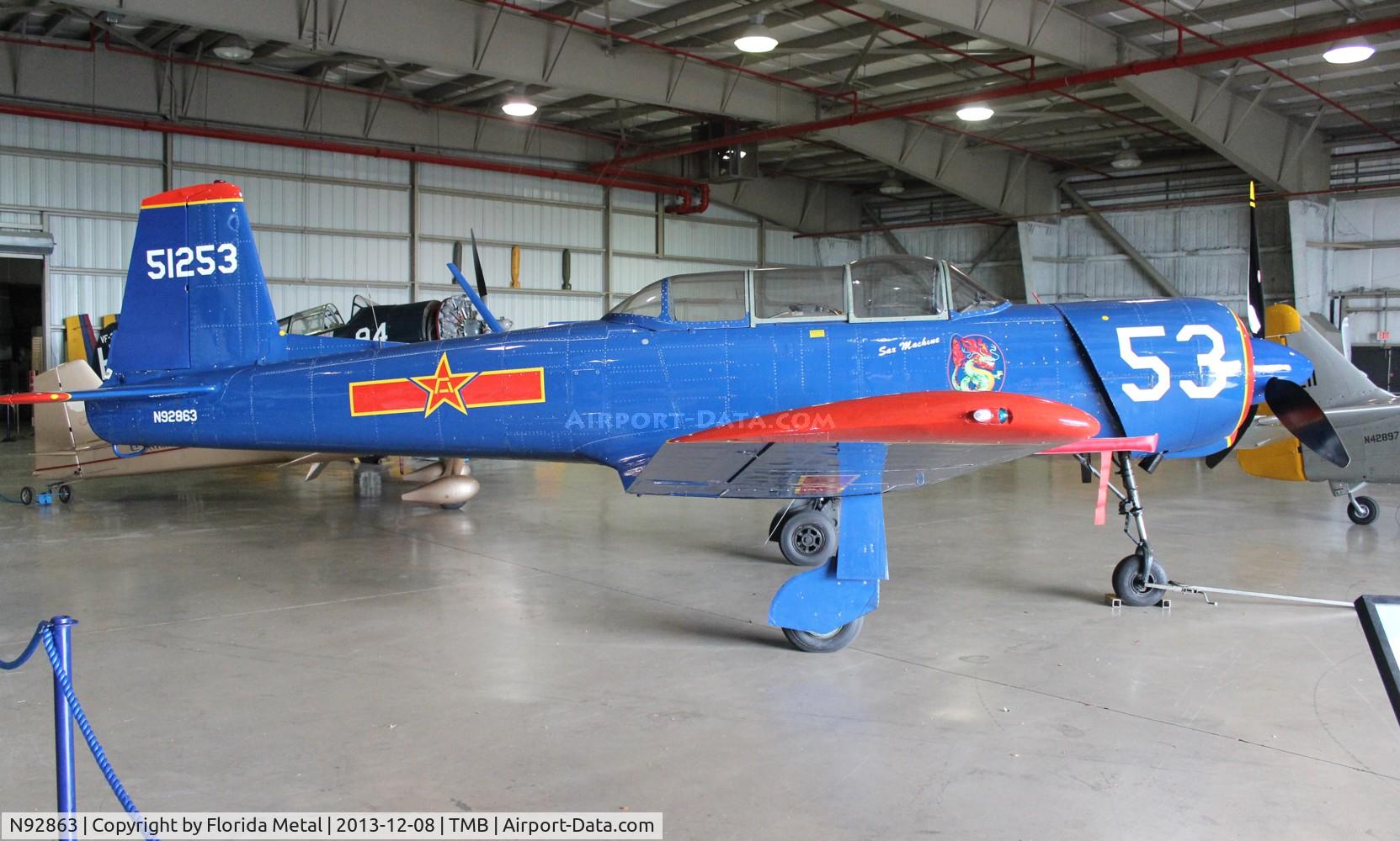 N92863, 1972 Nanchang CJ-6A C/N 2851253, Nanchang CJ-6A
