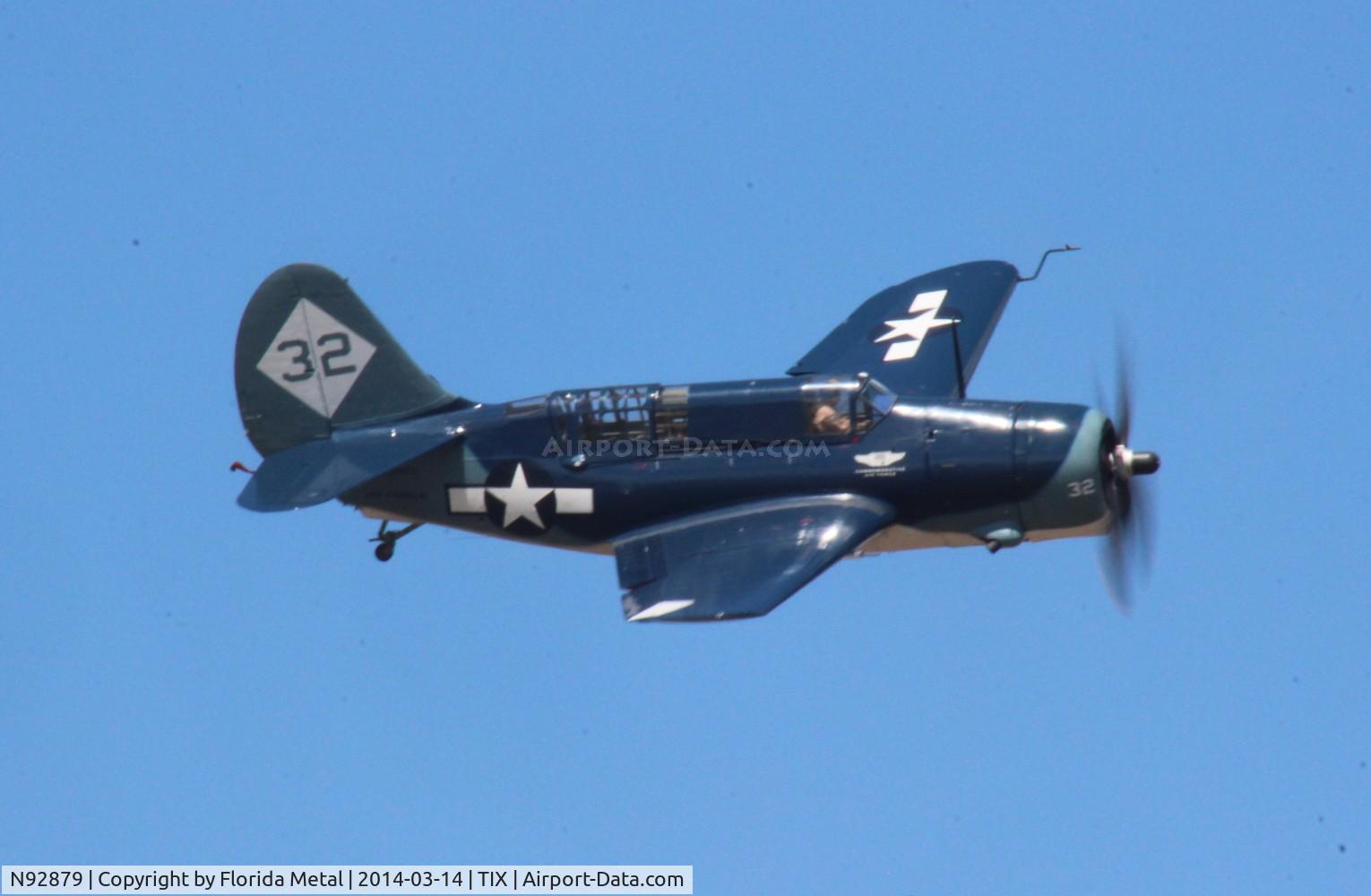 N92879, 1944 Curtiss SB2C-5 Helldiver C/N 83725, SB2C-5 Helldiver at Titusville