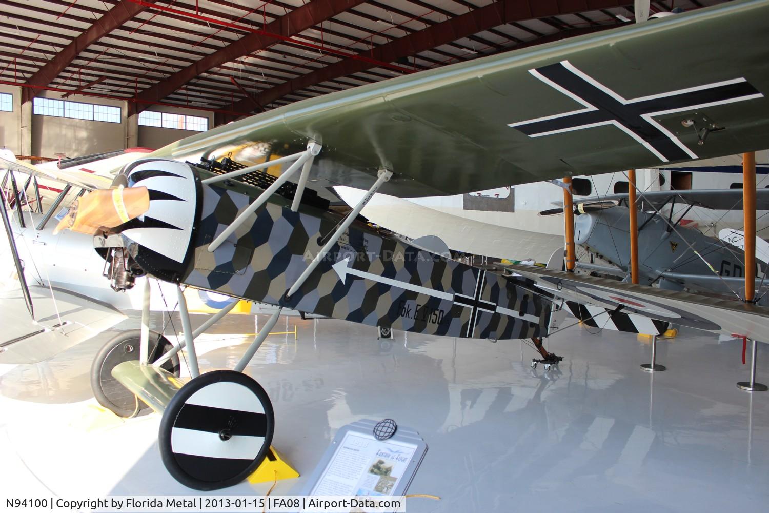 N94100, 1994 Fokker D-8 Replica C/N 941, Fokker D-8 Replica at Fantasy of Flight
