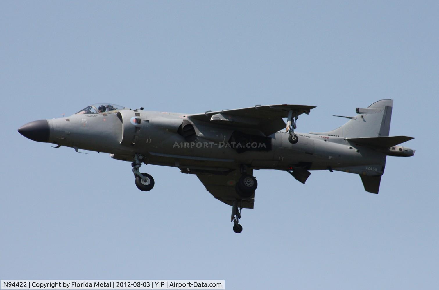 N94422, 1979 British Aerospace Sea Harrier F/A.2 C/N 41H-912002/DB2, Privately owned British Sea Harrier F/A.2 at Thunder Over Michigan