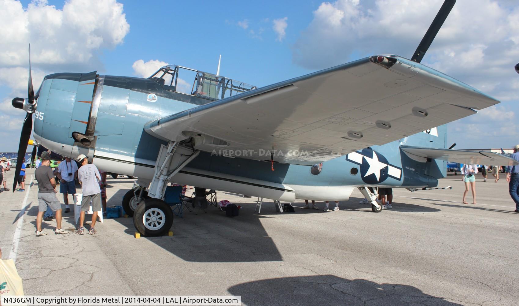 N436GM, Grumman TBM-3E Avenger C/N 4341 (Bu91436), TBM-3E Avenger Sun N Fun 2014
