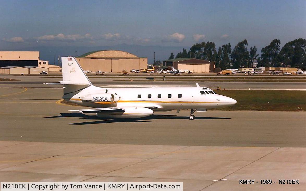 N210EK, 1968 Lockheed L-1329 JetStar 731 C/N 5117, N210EK in 1989 rolling to depart KMRY.