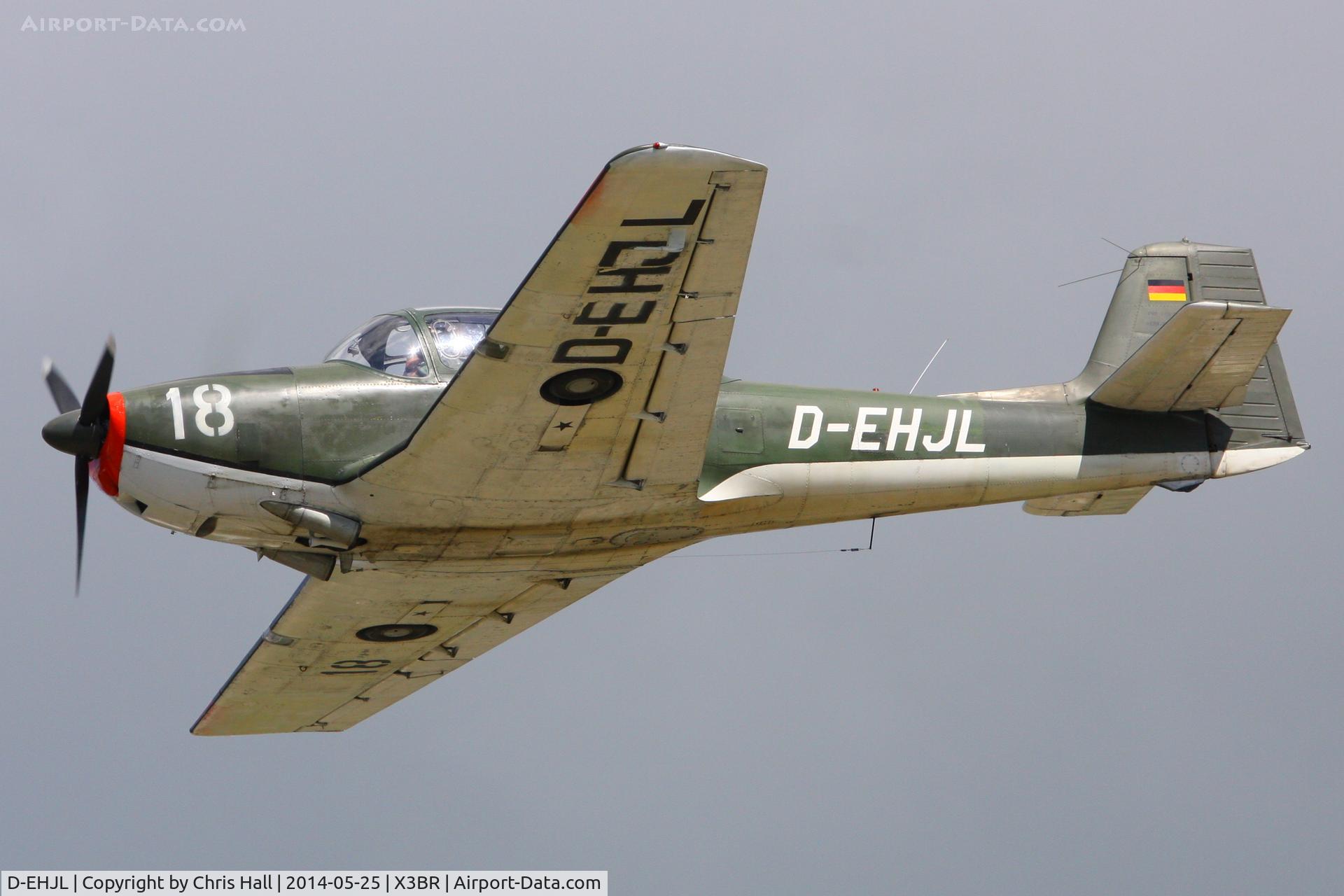 D-EHJL, Focke-Wulf FWP-149D C/N 45, visitor at the Cold War Jets Open Day 2014